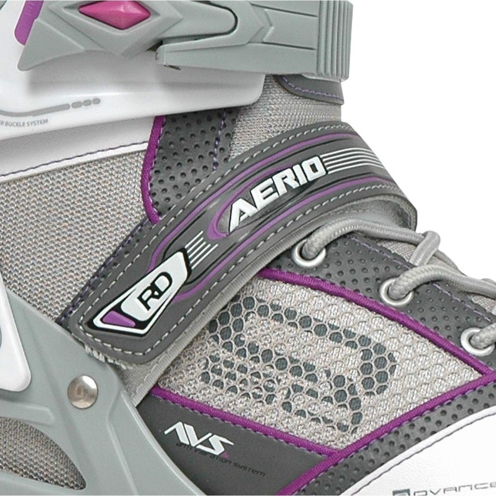 Roller Derby Aerio Q-60 Inline Skates Women's Size 8 White Grey Purple - Picture 8 of 12